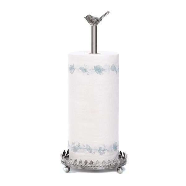 Shop Silvertone Bird Paper Towel Holder Free Shipping On Orders Over