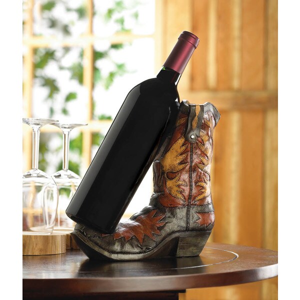 Shop Cowboy Boot Wine Bottle Holder Free Shipping On Orders Over 45