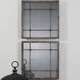 preview thumbnail 2 of 1, Uttermost Saragano Slate Blue Square Mirrors (Set of 2) - 19x19x1