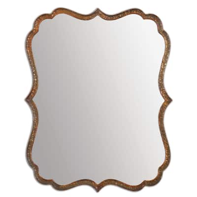 Uttermost Spadola 30-inch Oxidized Copper Mirror - 24x30x1.5