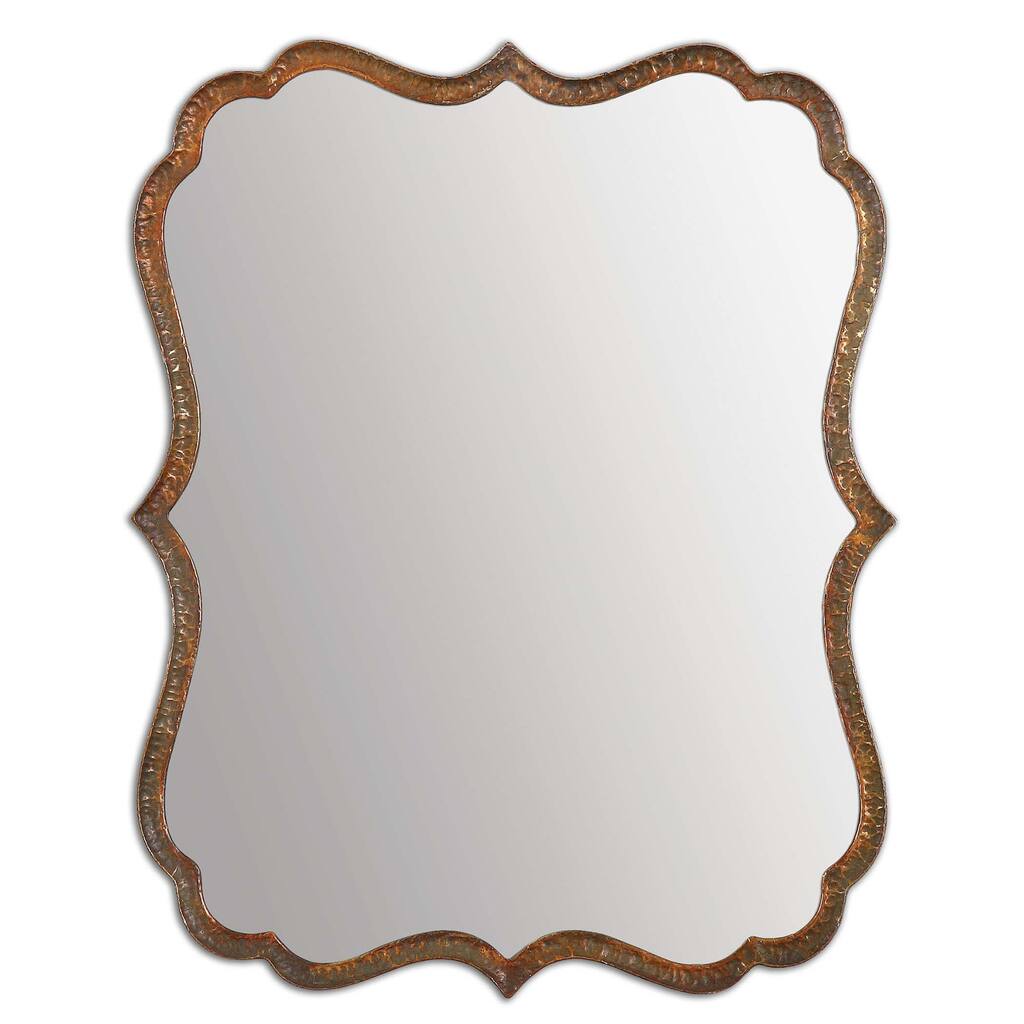 Uttermost Spadola 30-inch Oxidized Copper Mirror - 24x30x1.5