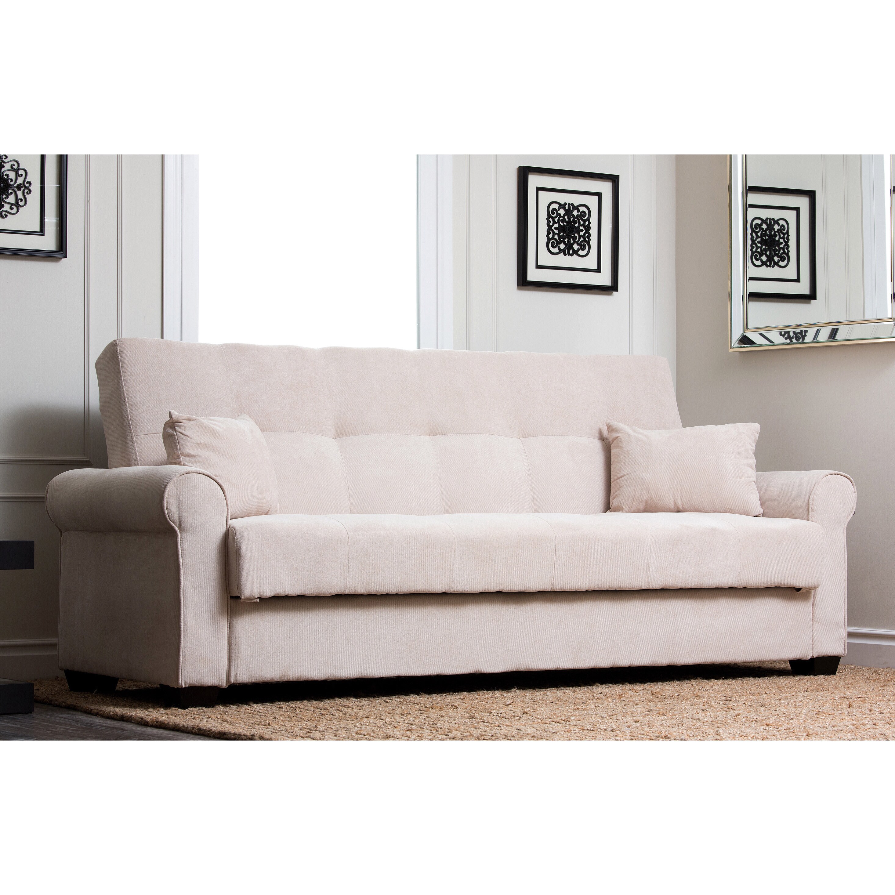 Shop Abbyson Amy Fabric Sleeper Sofa Bed Overstock 8564328