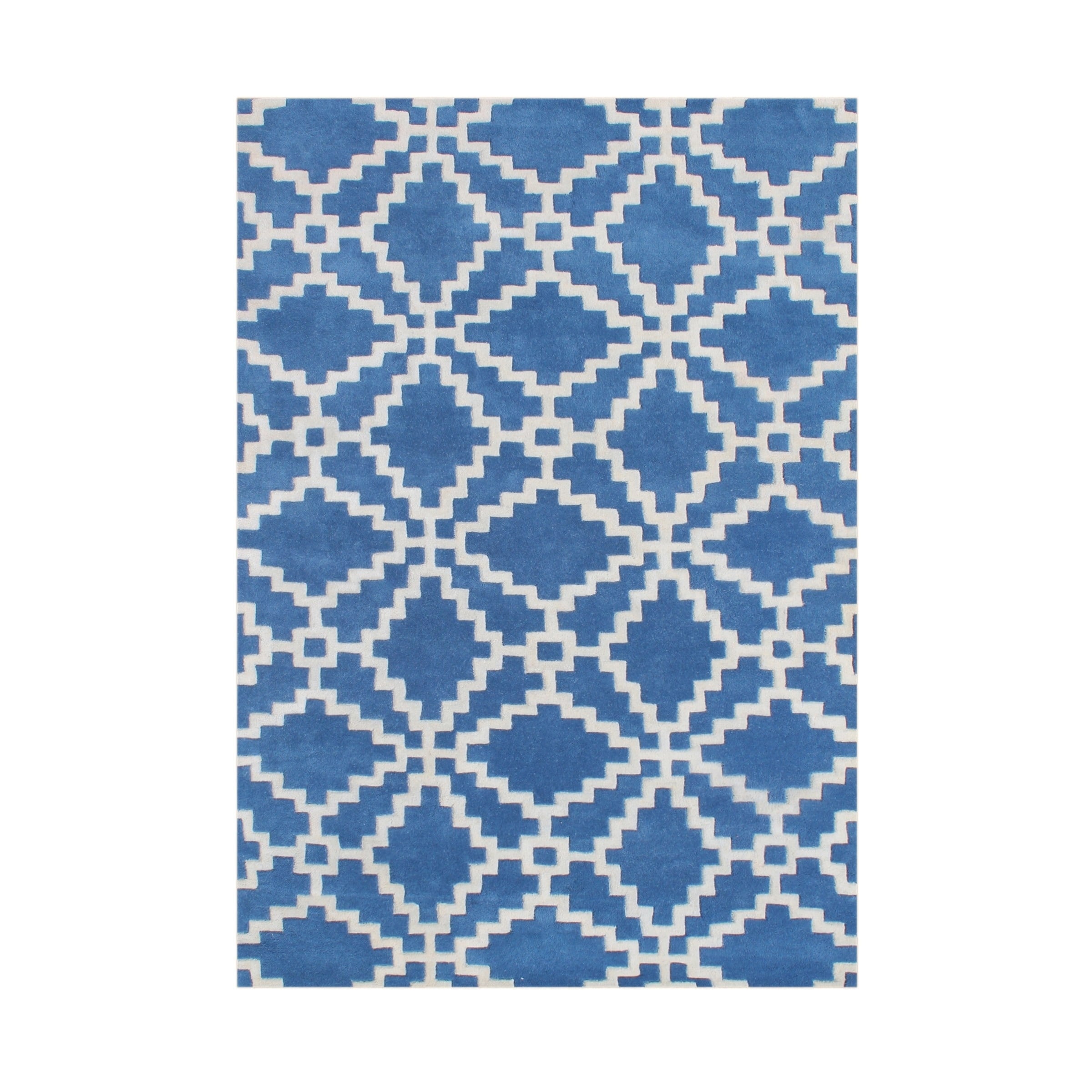 Alliyah Handmade Patriot Blue Wool Rug (8 X 10)