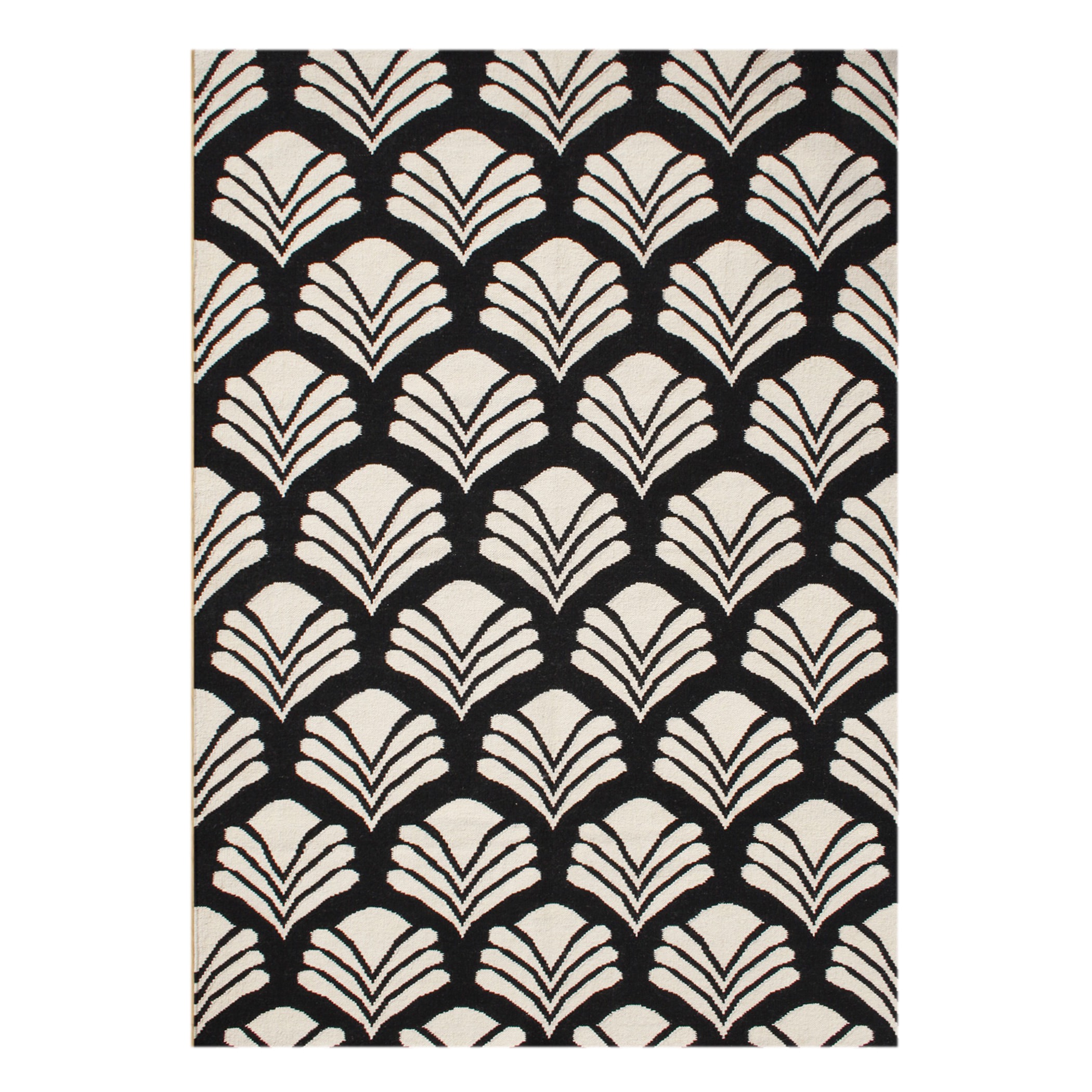 Alliyah Handmade Black New Zeland Blend Wool Rug (5 X 8)