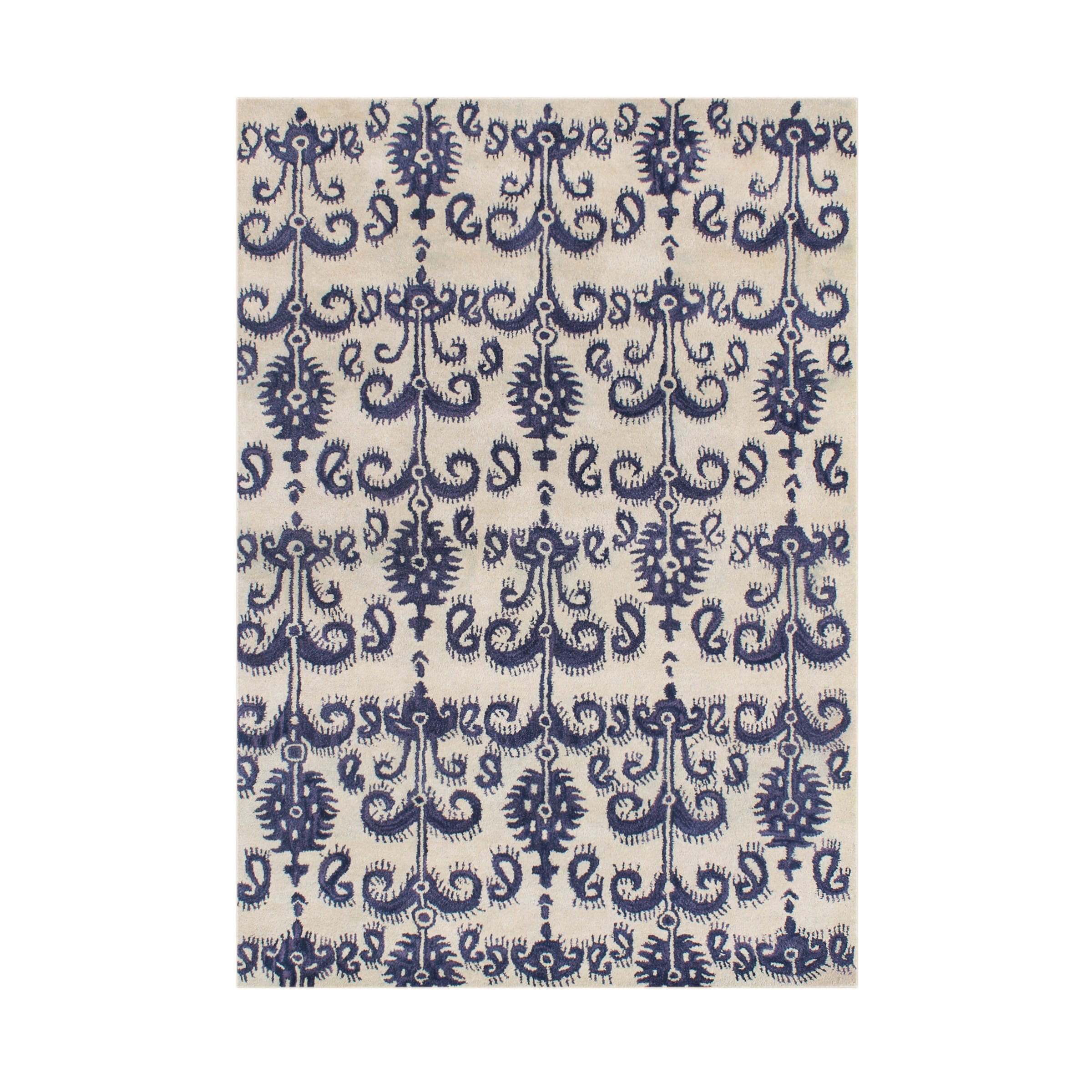 Alliyah Handmade Cream Wool Rug (8 X 10)