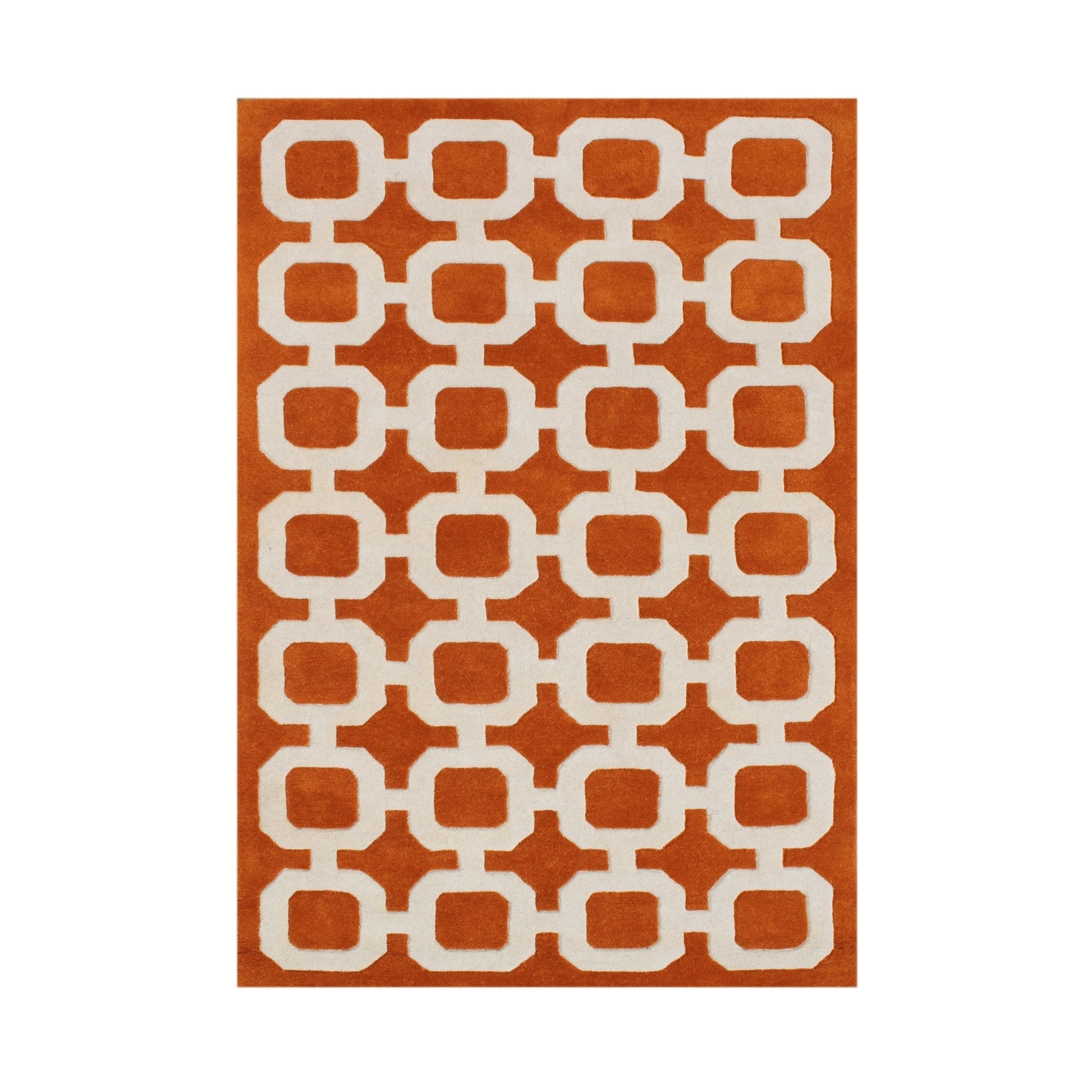 Alliyah Handmade Coral Rose Wool Rug (8 X 10)