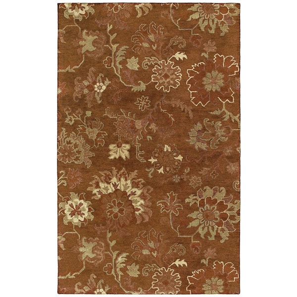 St. Joseph Copper Peshawar Hand-tufted Wool Rug - 9'6" x 13'