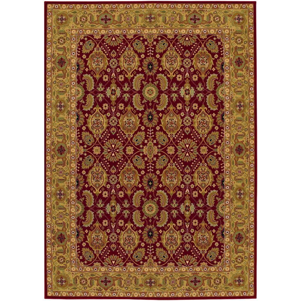 Royal Kashimar All over Vase Area Rug (66 X 910) (Persian redSecondary colors Antique ivory, camel, deep caramel, hazelnutPattern FloralTip We recommend the use of a non skid pad to keep the rug in place on smooth surfaces.All rug sizes are approximate