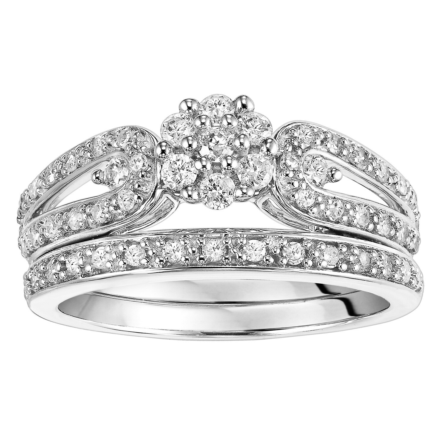 cheap sterling silver bridal sets