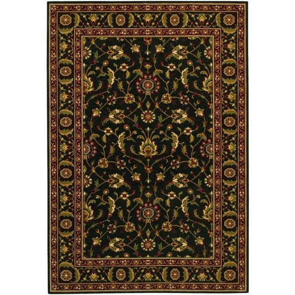 Couristan Royal Luxury Brentwood/Ebony Wool Area Rug - 5'3" x 7'6"
