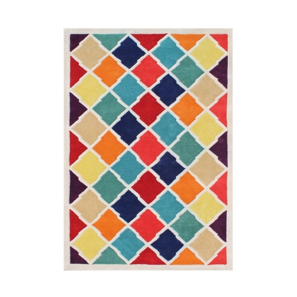 Alliyah Handmade Multi-Color New Zealand Blended Wool Rug (9 x 12) - 9' x 12'