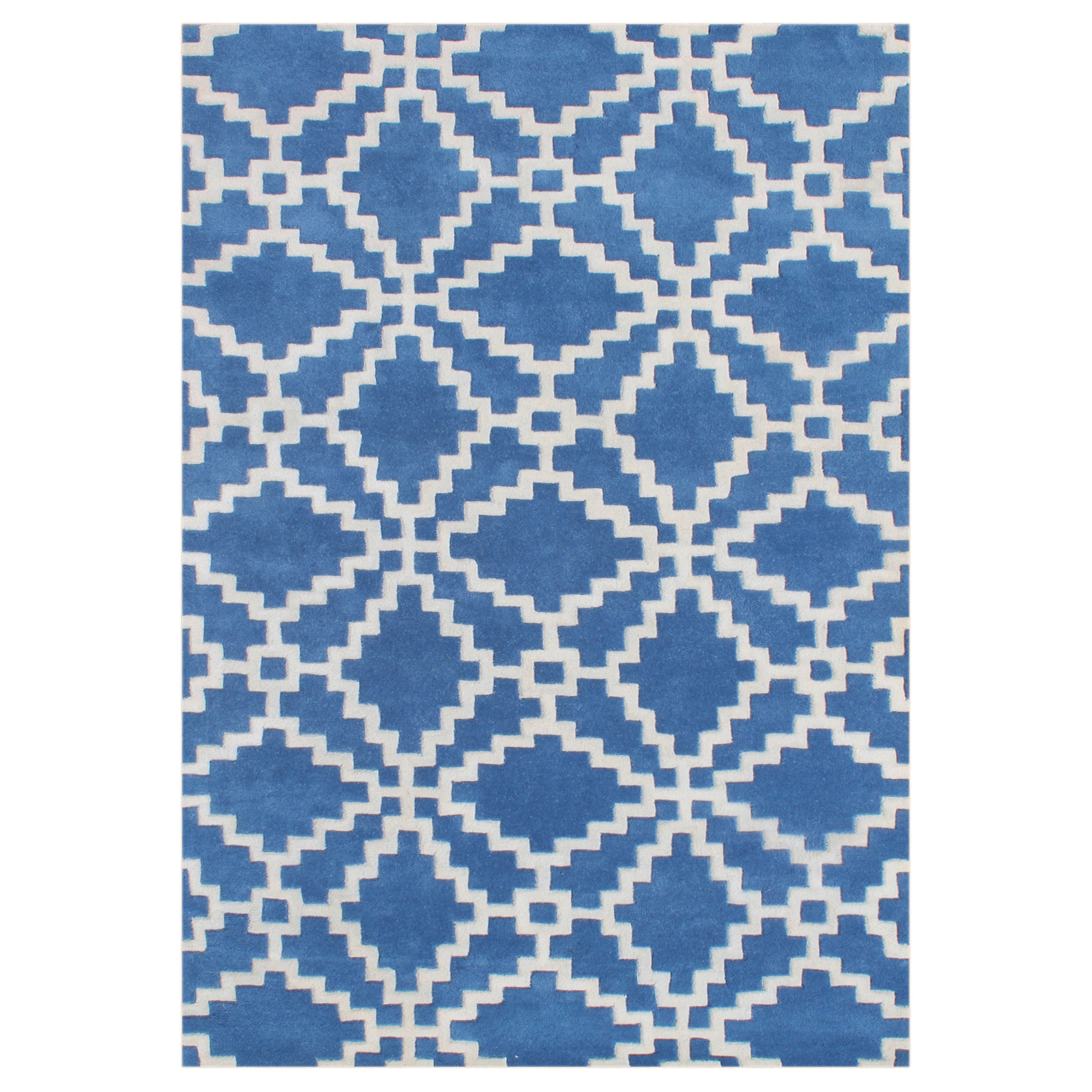 Alliyah Patriot Blue Handmade New Zealand Blended Wool Rug (9 X 12)