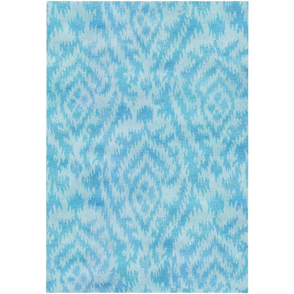 Hand spun Sagano Mystic Haze Azure Rug (8 X 11)