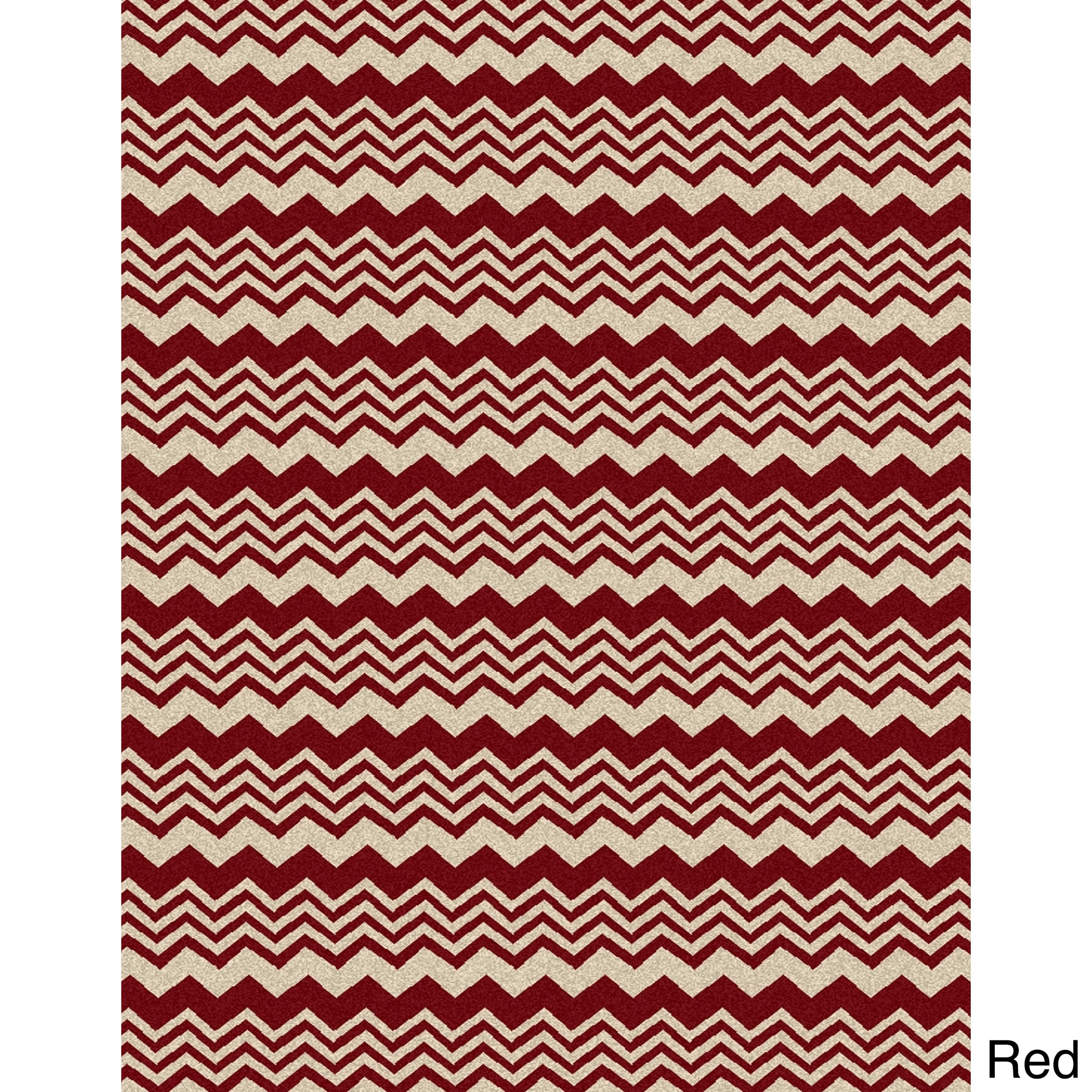 Ashley Chevron Contemporary Area Rug (55 X 77)