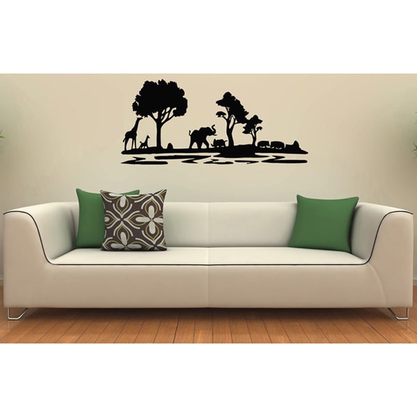 African Safari Animals Vinyl Wall Decal