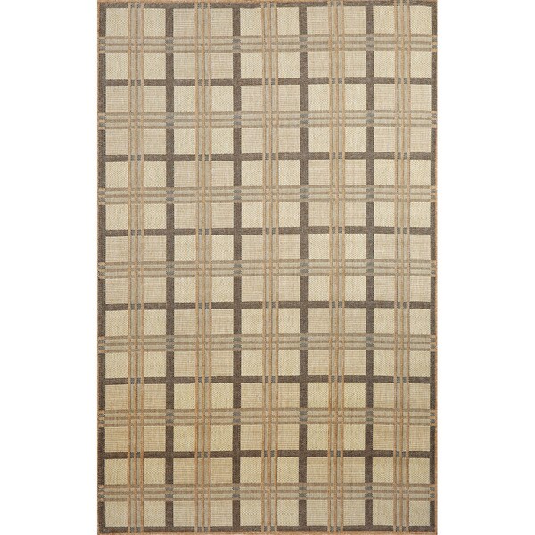 Shop Checkered Outdoor Rug (7'10"X9'10") Overstock 8569902