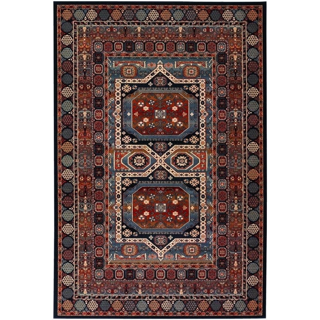 Timeless Treasures Maharaja Ebony Rug (46 X 66)