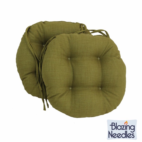 Blazing Needles 16x16 inch Round Outdoor Chair Cushions (Set of 2) Blazing Needles Outdoor Cushions & Pillows