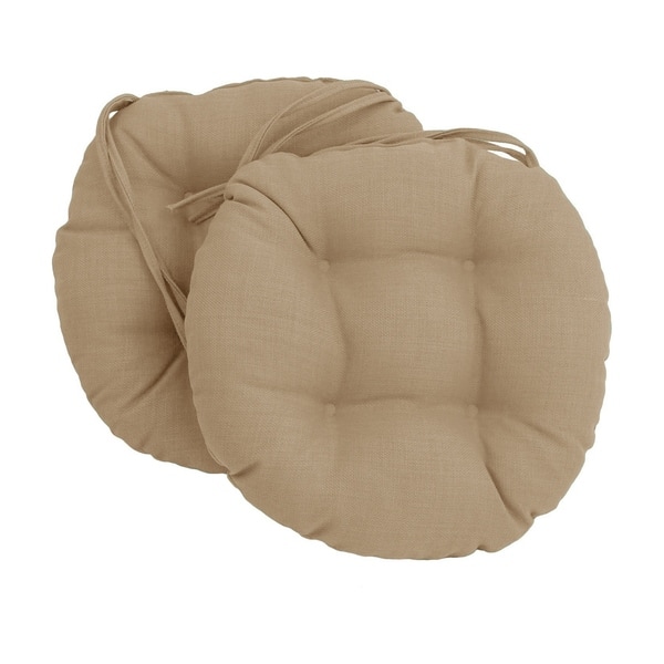 Shop Blazing Needles 16 Inch Round Indoor Outdoor Chair Cushions