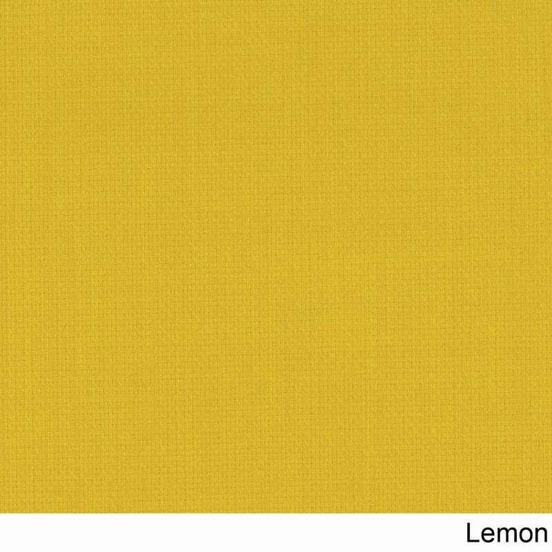 Blazing Needles 16-inch Round Indoor/Outdoor Chair Cushions (Set of 4) - 16 x 16 - Lemon