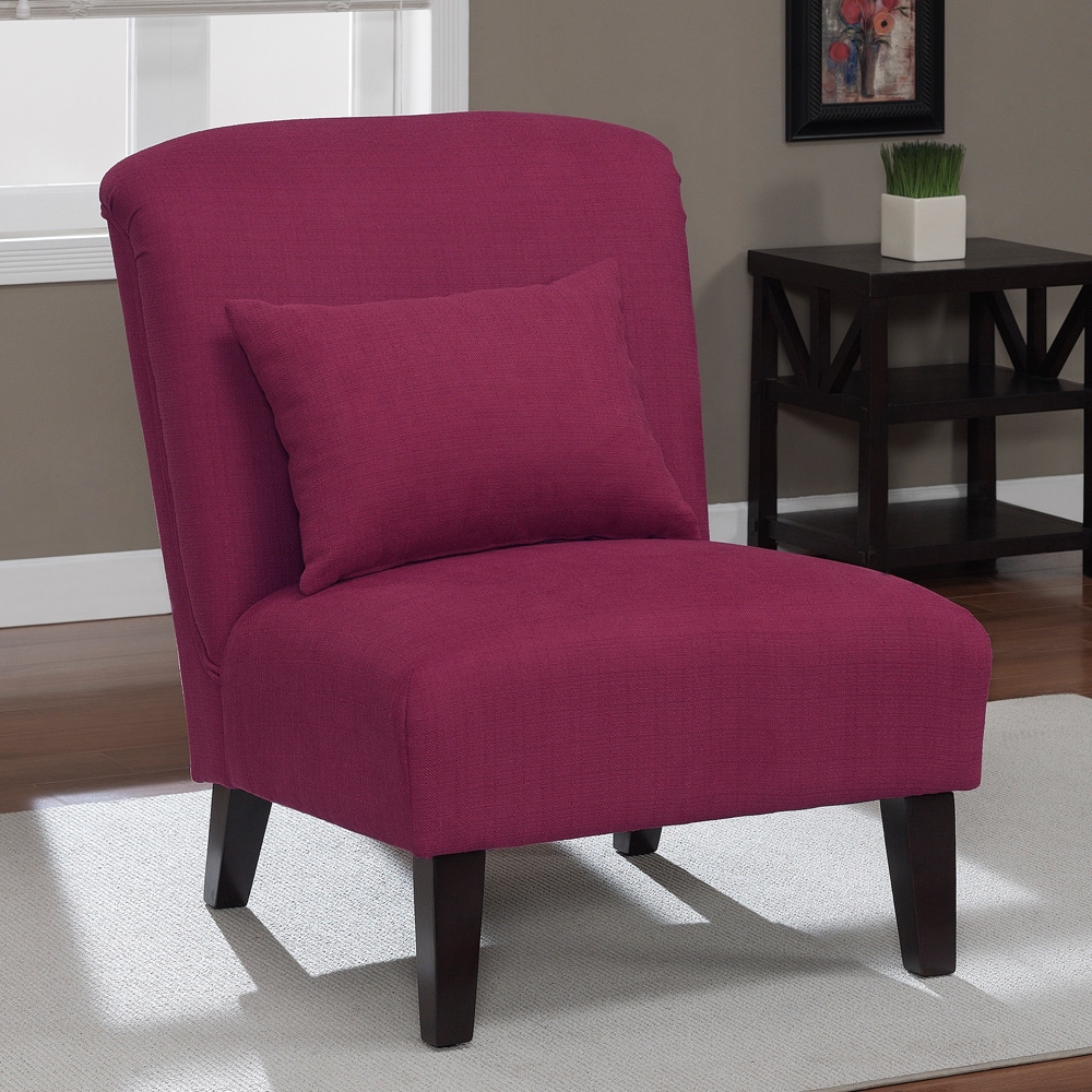 Anna Raspberry Accent Chair