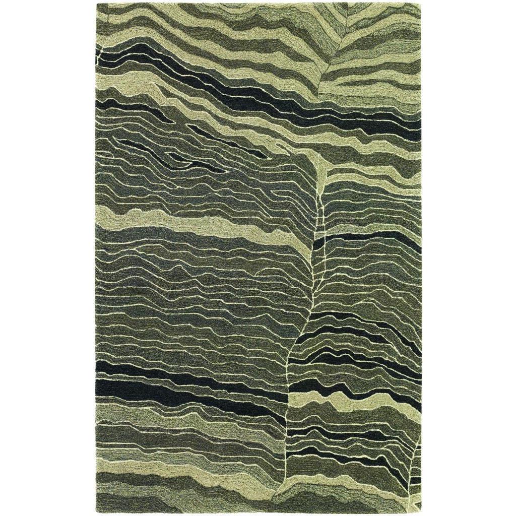 Super Indo natural Tectonic Grey Rug (56 X 8)