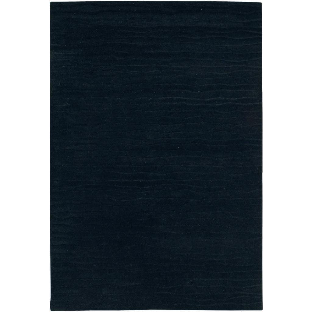 Vinyasa Halcyon Ebony Textured Wool Rug (8 X 116)