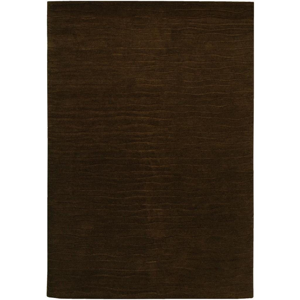 Vinyasa Halcyon Chocolate Textured Wool Rug (56 X 8)