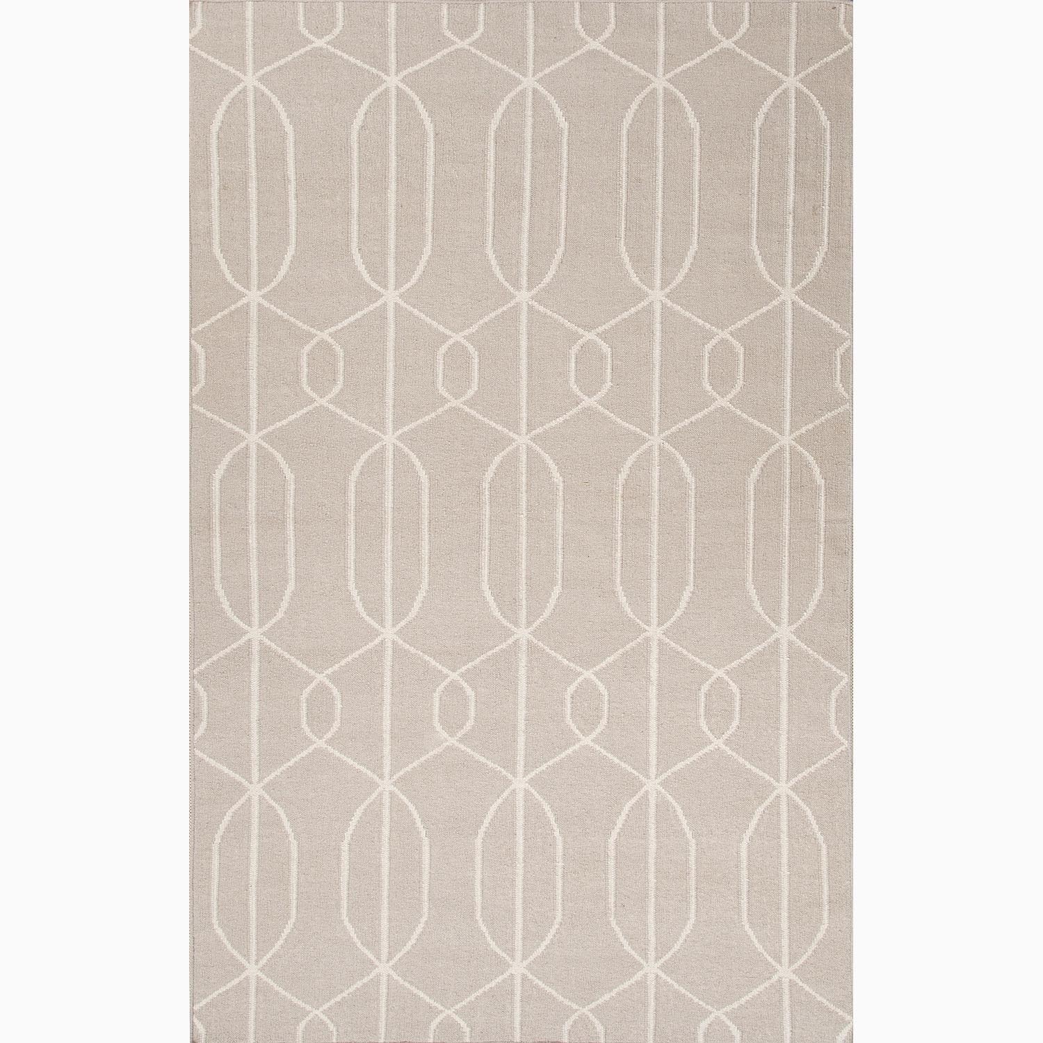 Handmade Contemporary Gray/ Ivory Wool Easy Care Rug (5 X 8)