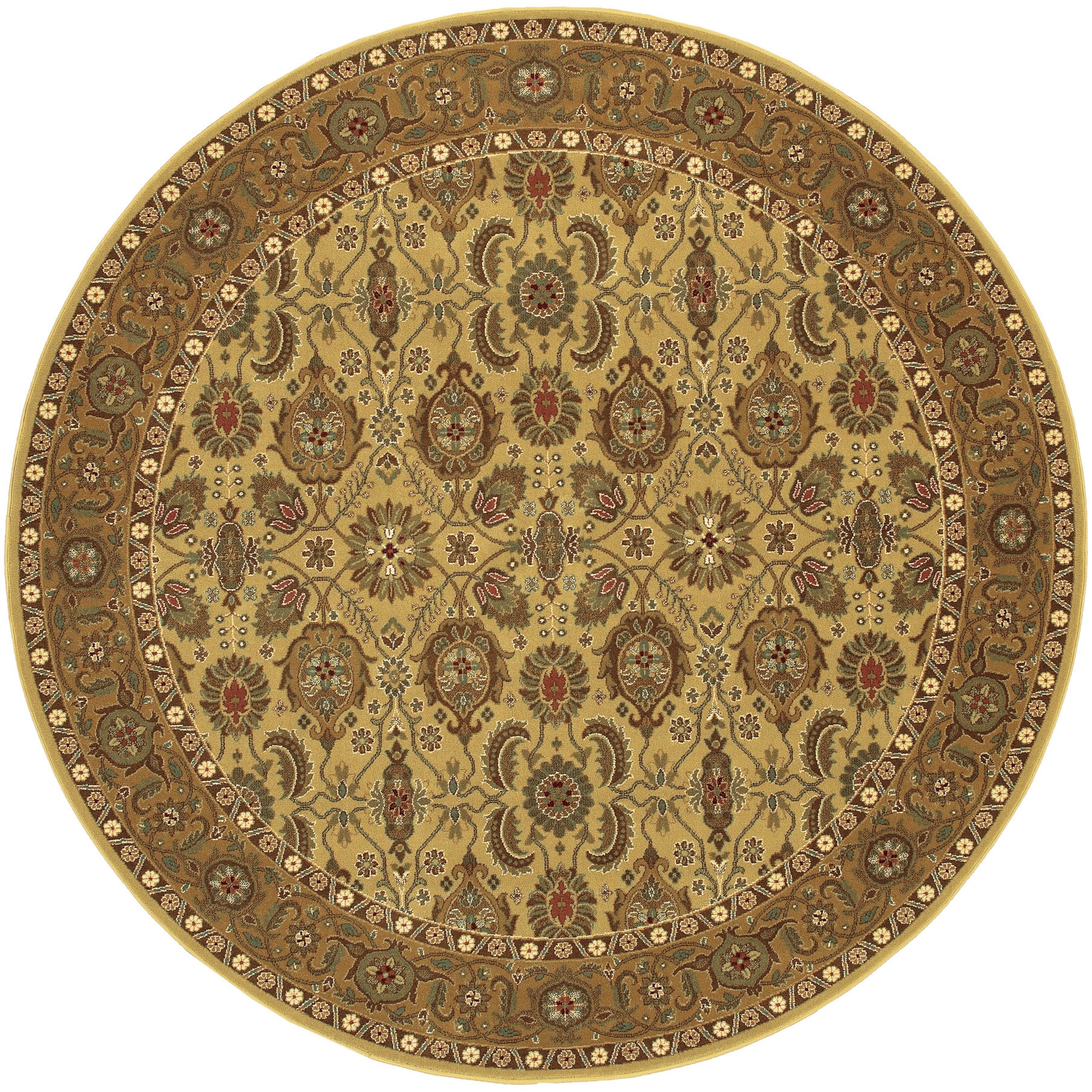 Royal Kashimar All Over Vase Hazelnut Rug (66 Round)