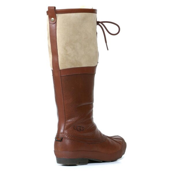 cognac leather uggs