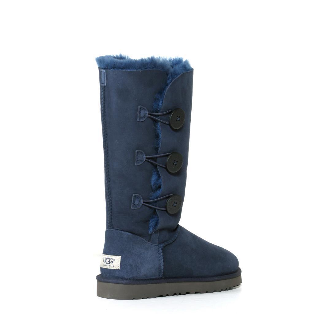 navy blue bailey button ugg boots