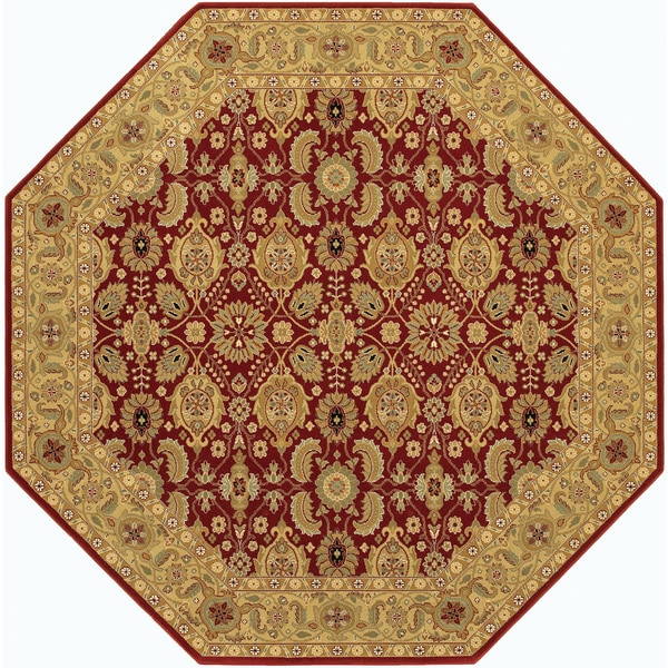 Royal Kashimar All Over Vase Persian Red Rug (66 Octagon)  