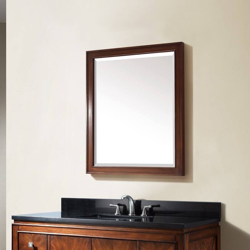Avanity Brentwood 24 in. Wall Mirror - New Walnut - New Walnut - 24"W x 32"H
