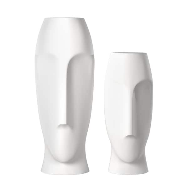 Shop Modern Abstract Faces Vases Set Of 2 Free Shipping Today