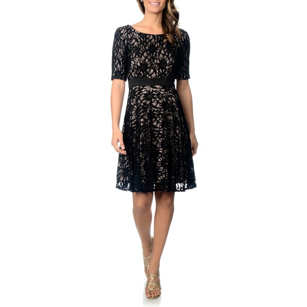 Patra Women's Lace Cocktail Dress - Free Shipping Today - Overstock.com ...
