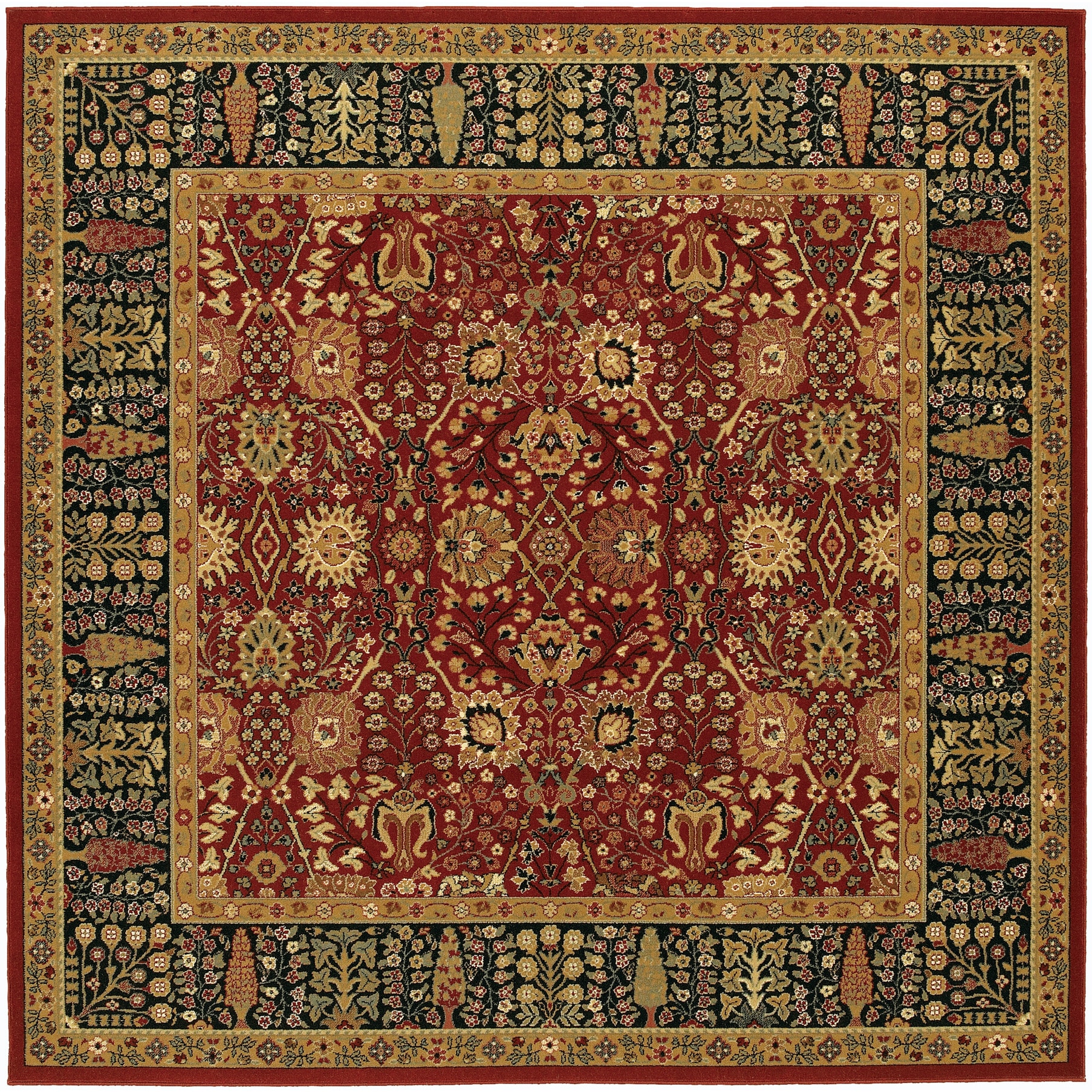 Royal Kashimar Cypress Garden Persian Red Rug (710 Square)