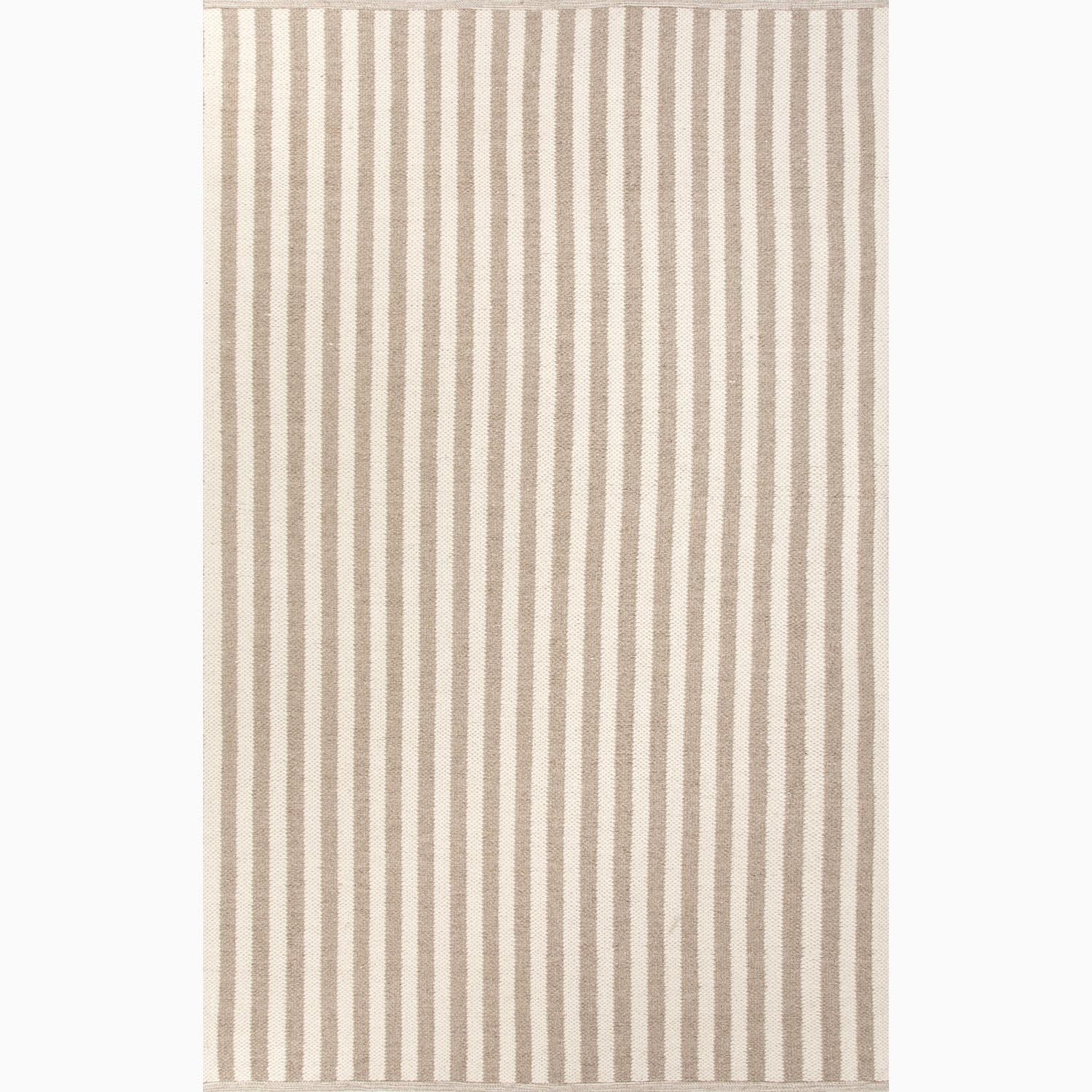 Handmade Taupe/ Ivory Wool Easy Care Rug (2 X 3)