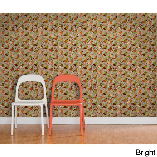 Shop Red Riding Bird by Jessica Swift Wall Tile Sheets (Set of 2 ...