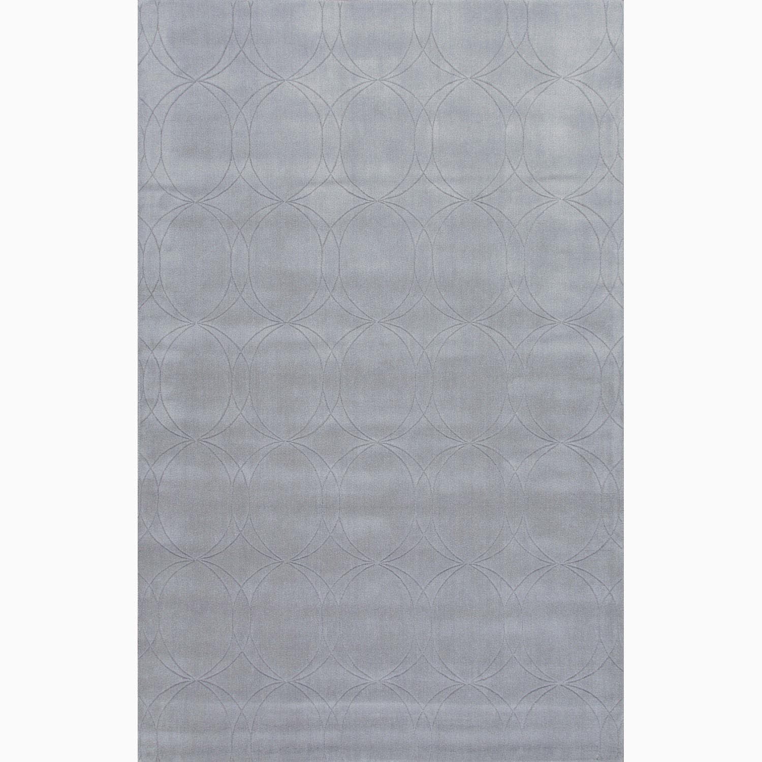 Hand made Gray Wool Textured Rug (5x8)