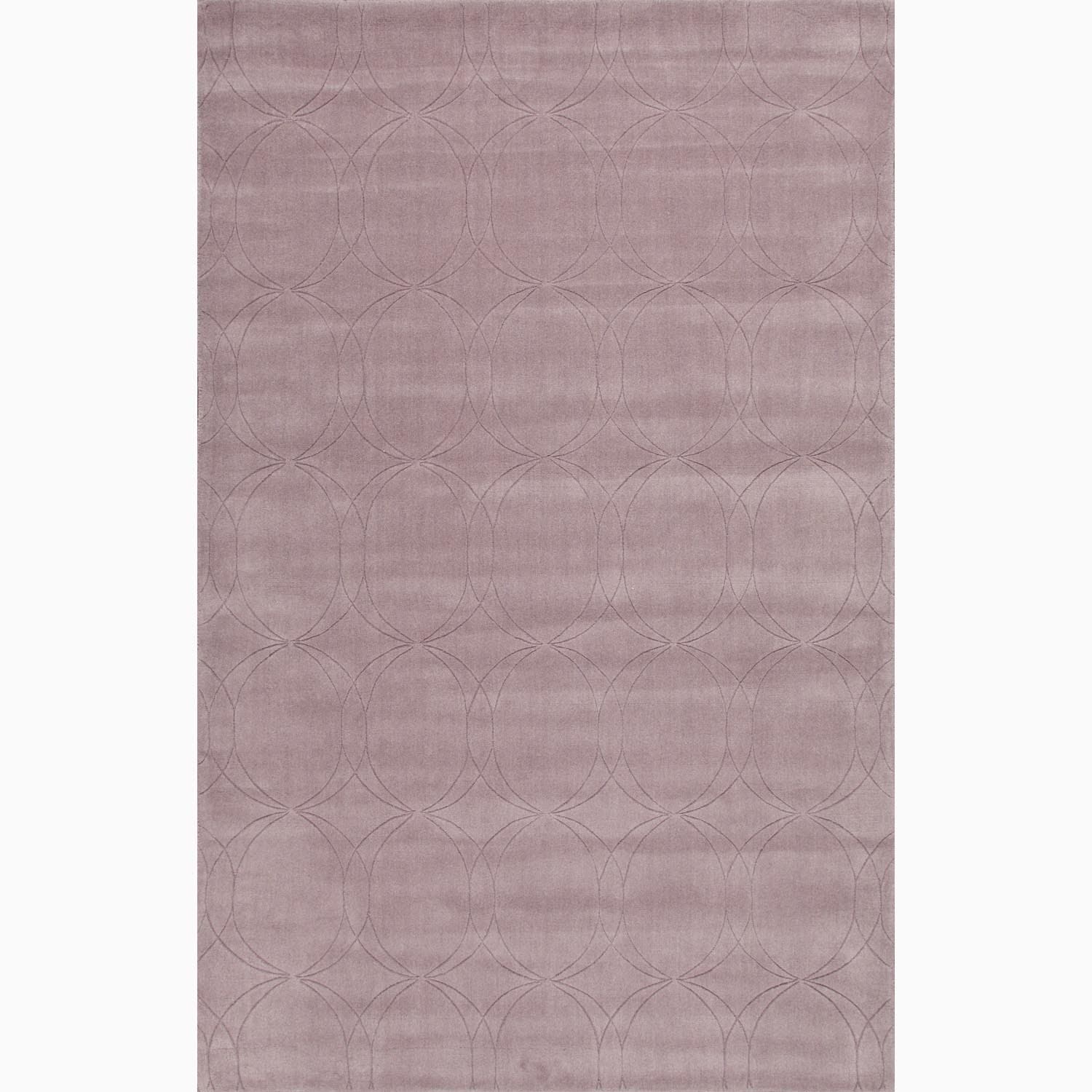 Hand made Purple Wool Textured Rug (3.6x5.6)