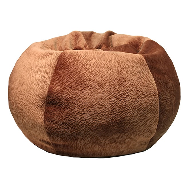 Extra Large Brown Portia Honey Textured Bean Bag