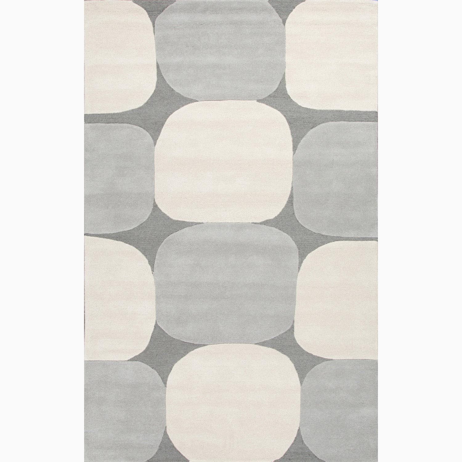 Handmade Gray/ Ivory Wool Te X Tured Rug (4 X 6)