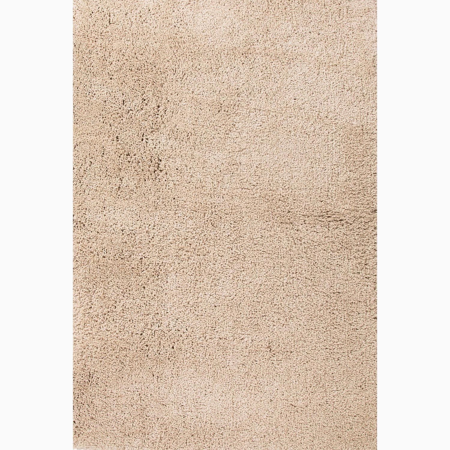 Handmade Solid Pattern Taupe/ Tan Polyester Rug (5 X 8)