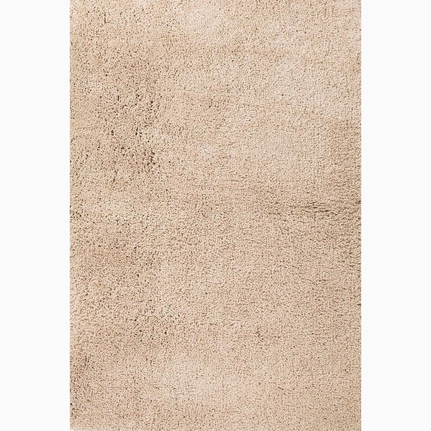 Handmade Solid Pattern Taupe/ Tan Polyester Rug (8 X 10)