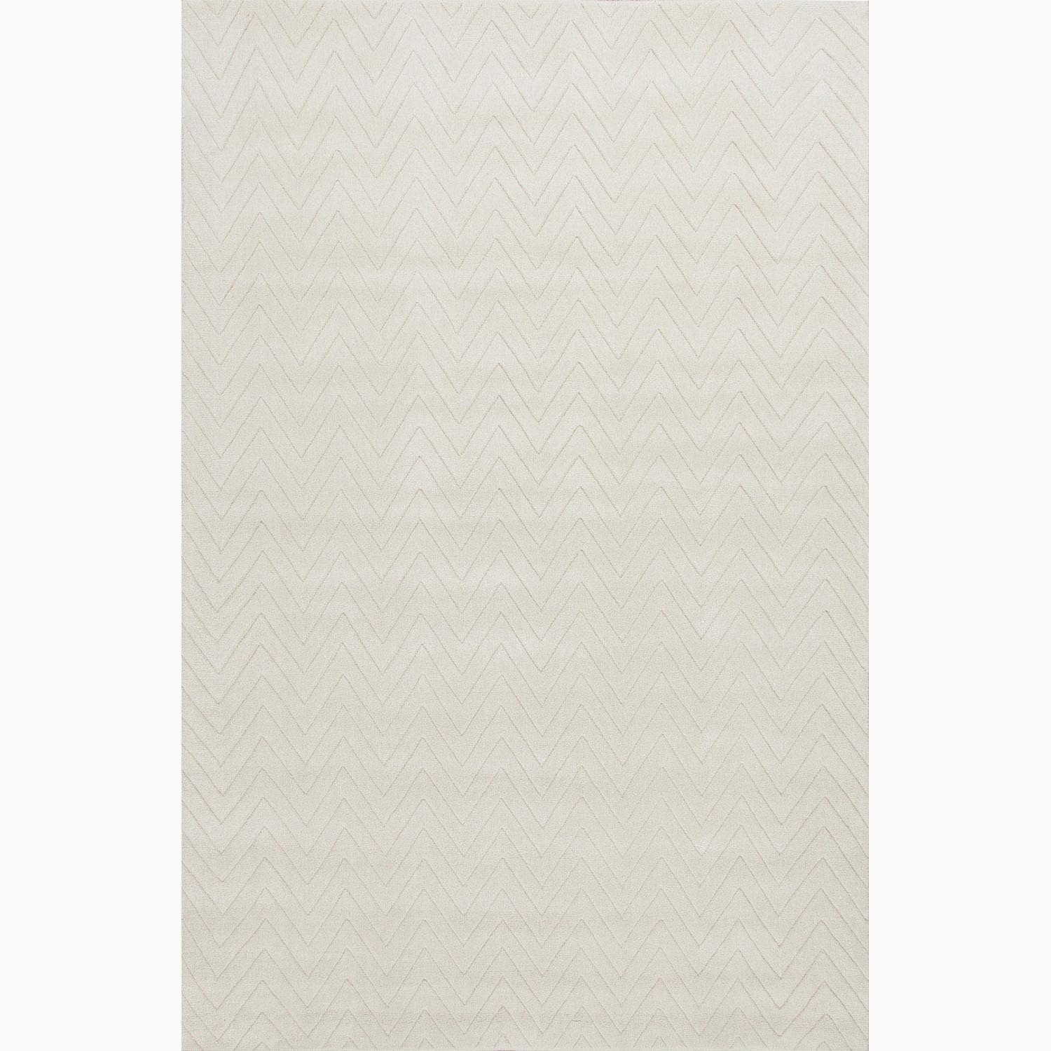 Handmade Ivory/ White Wool Te X Tured Rug (5 X 8)