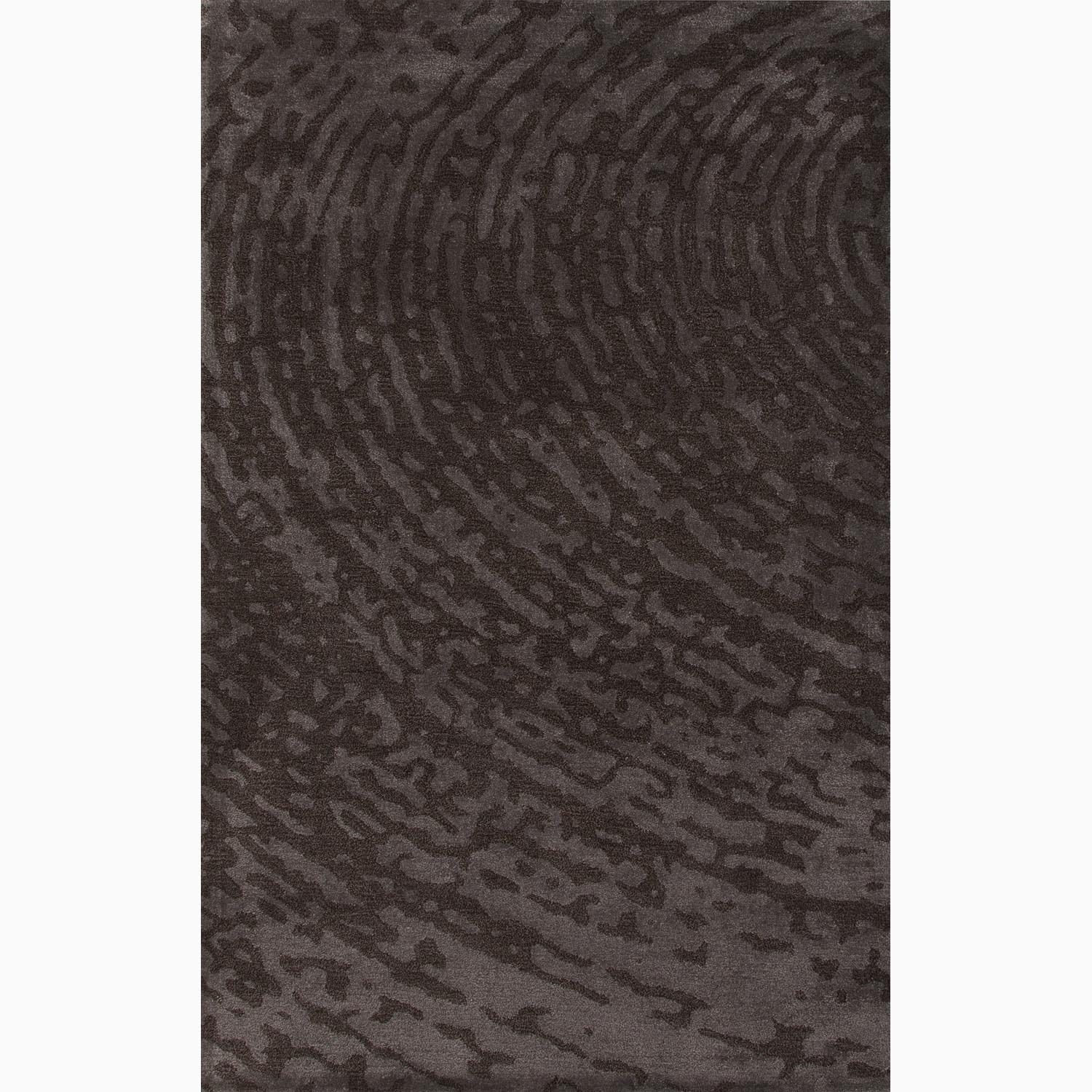 Hand made Brown/ Gray Wool/ Art Silk Textured Rug (8x10)