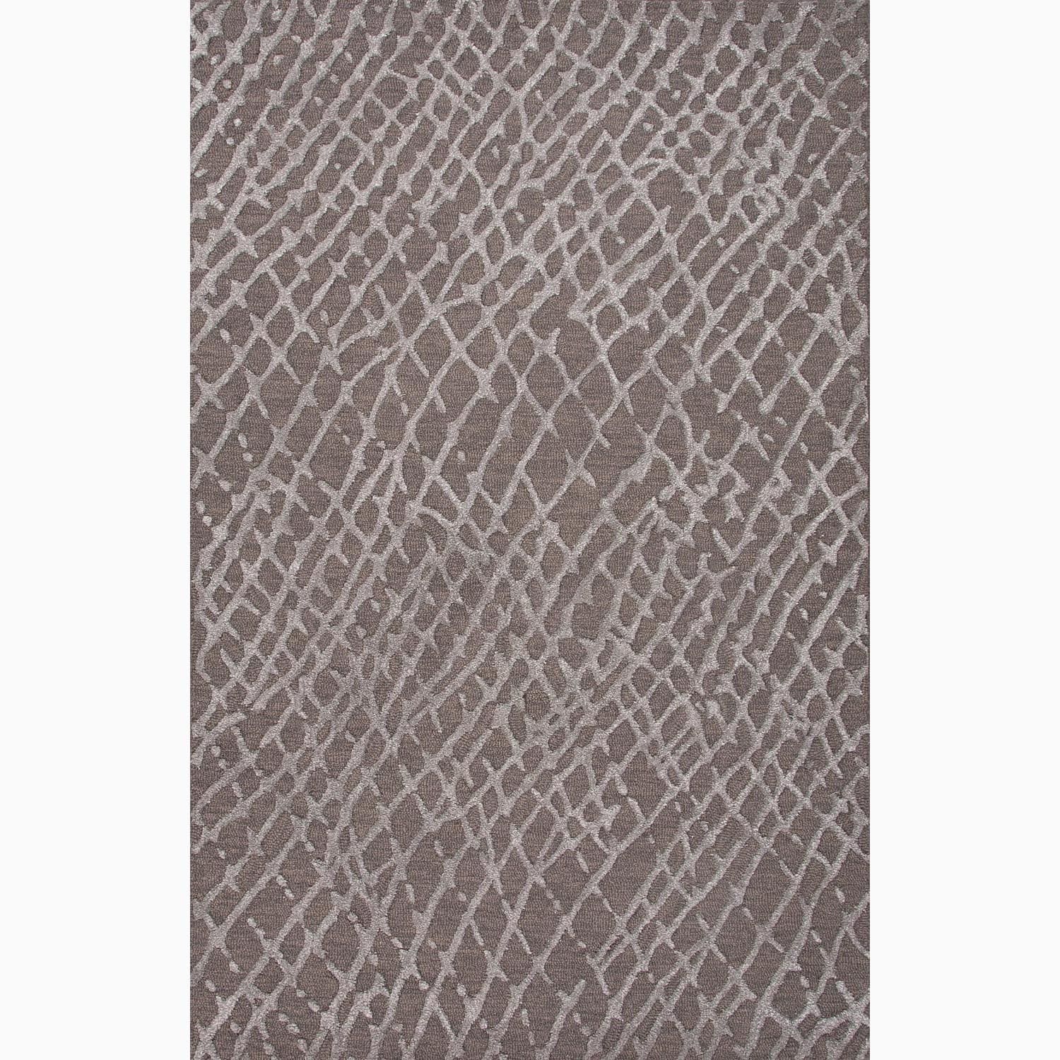 Handmade Gray Wool/ Art Silk Te X Tured Rug (8 X 10)