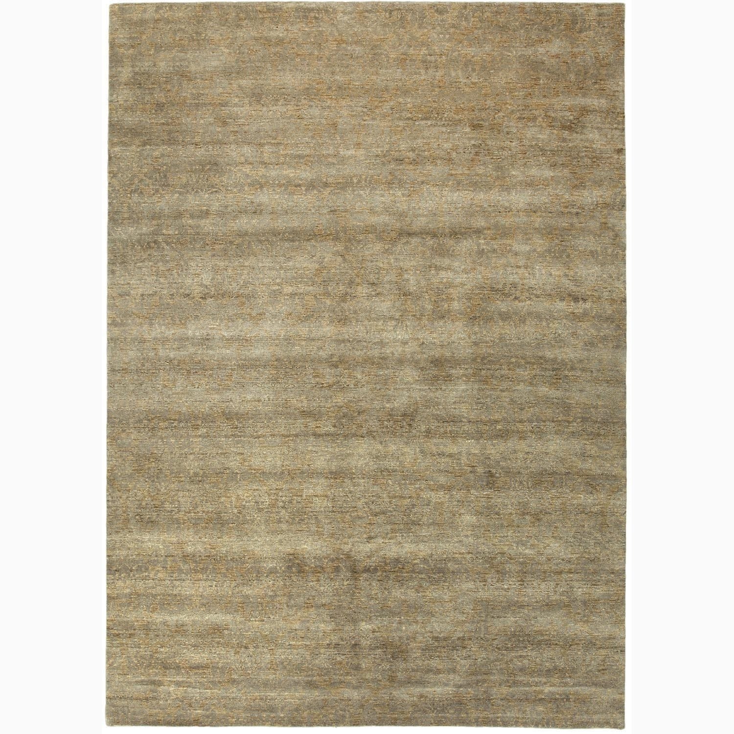 Handmade Abstract Pattern Taupe/ Gray Wool Rug (6 X 9)