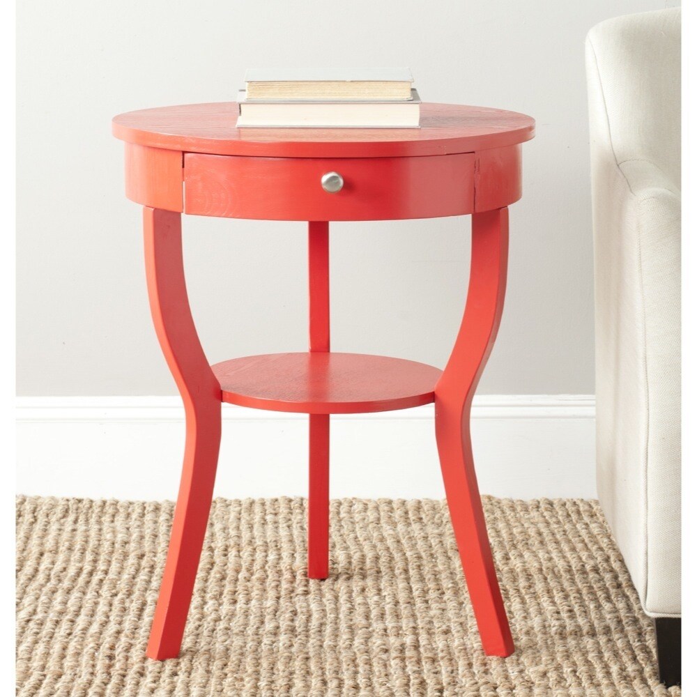 Safavieh Kendra Hot Red End Table Free Shipping Today Overstock